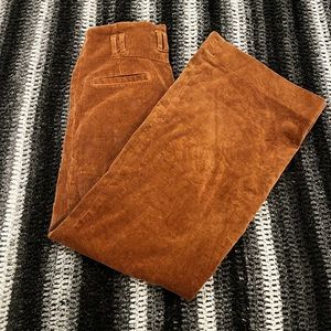 brown corduroy flare pants